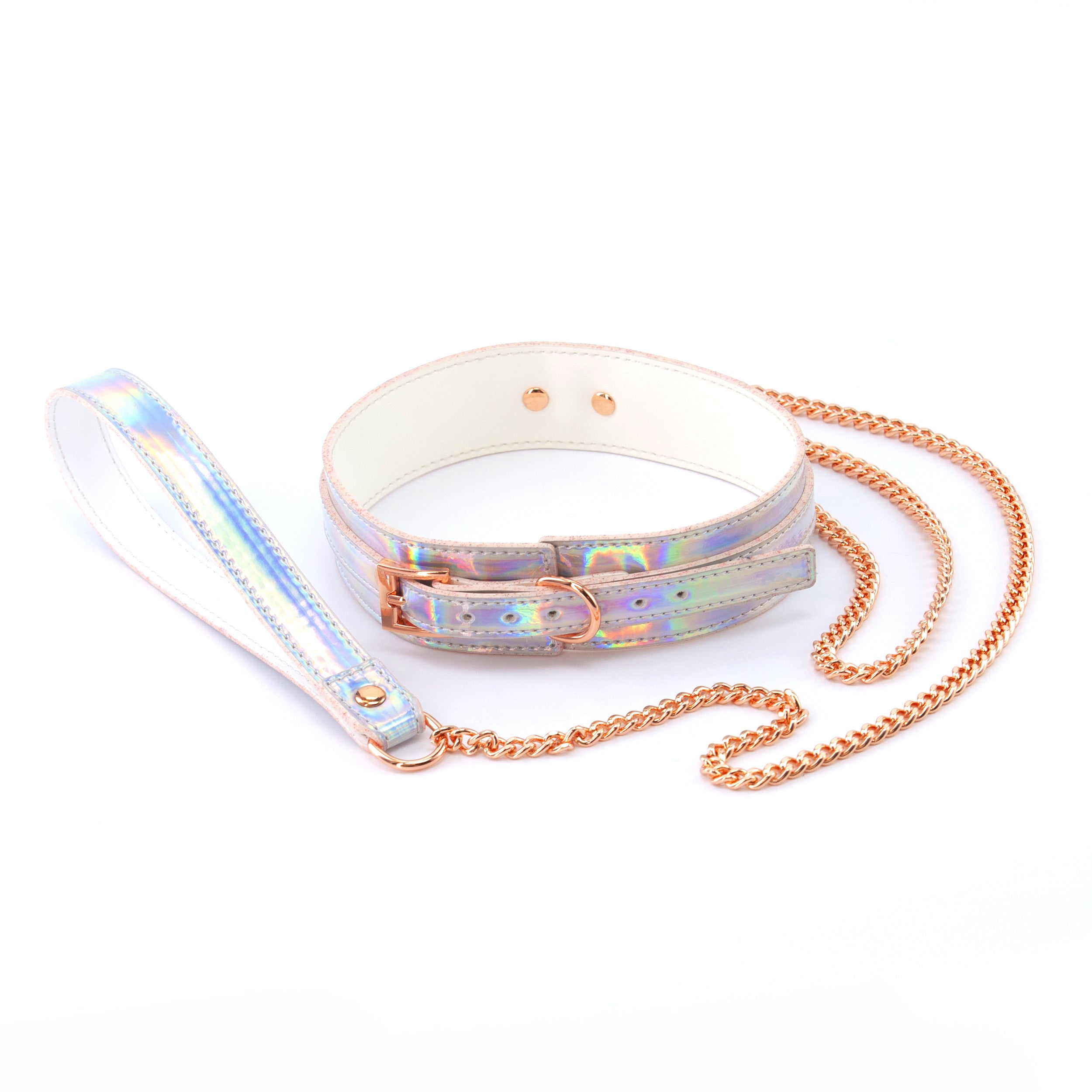 COSMO BONDAGE- Collier & Laisse Arc-en-ciel - MONT' A BORD SHOP