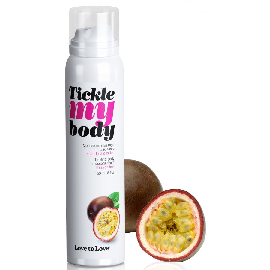 LOVE TO LOVE- Mousse de massage crépitante Tickle My Body Fruits de la Passion - MONT' A BORD SHOP